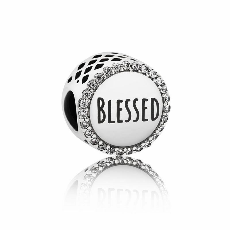 Pandora Blessed Charm - Sterling Silver/Cubic Zirconia - Canada | QS9400YU